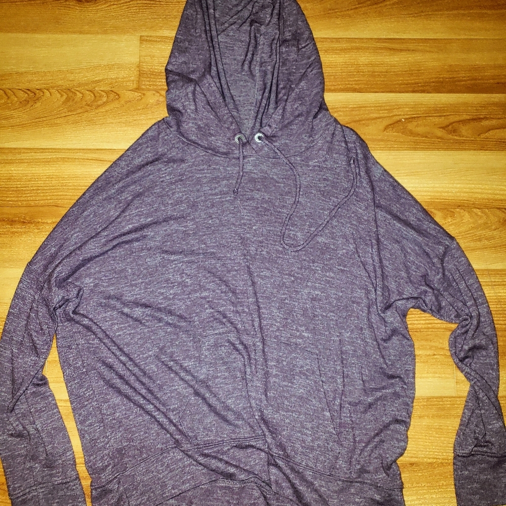 Purple throw over